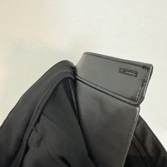 Abercrombie Faux Leather 90s Straight Leg Pants‎ in Black Contemporary Size 29 - Picture 7 of 10